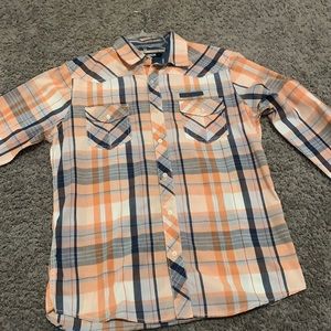 Orange/Blue dress shirt